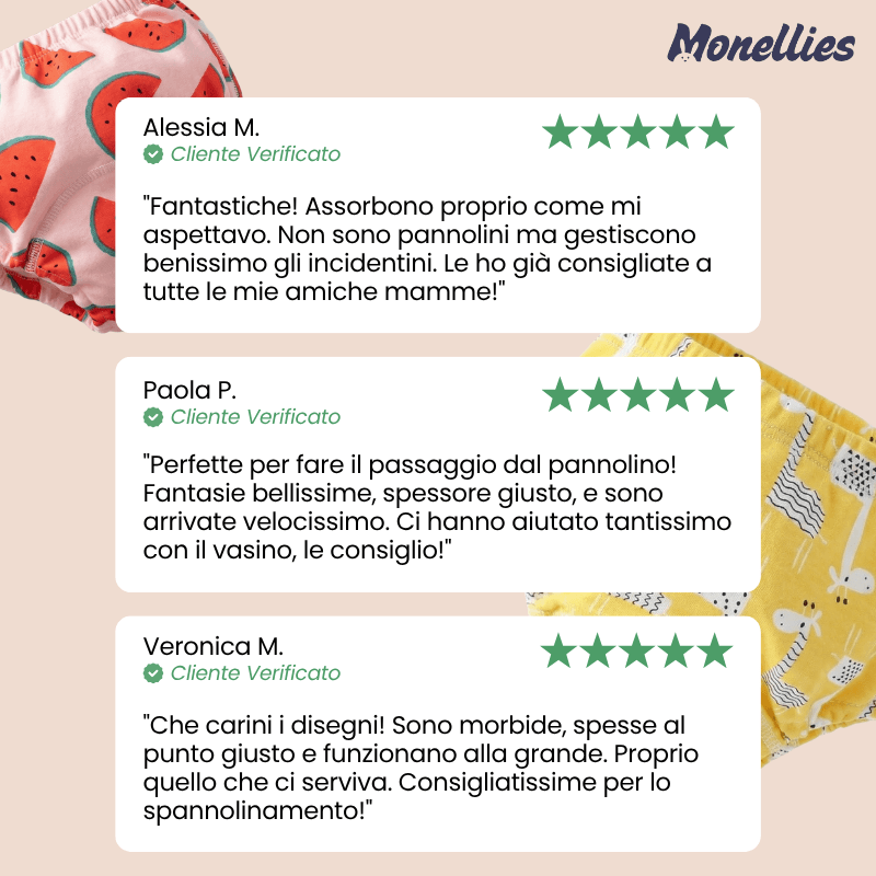 Monellies™ Mutandine per lo Spannolinamento