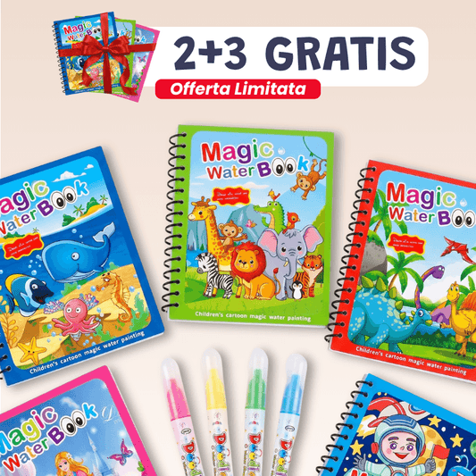 WaterBook™ Libro da Colorare ad Acqua Riutilizzabile
