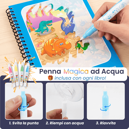 WaterBook™ Libro da Colorare ad Acqua Riutilizzabile